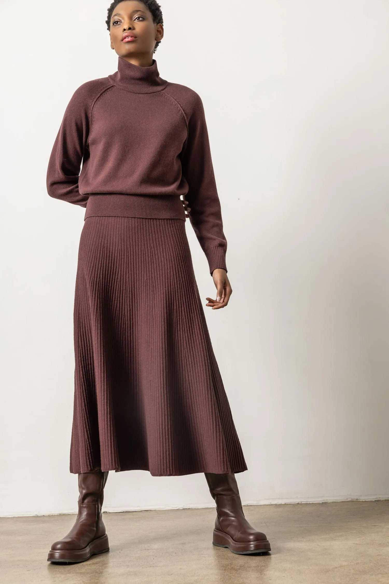 Flared Sweater Skirt