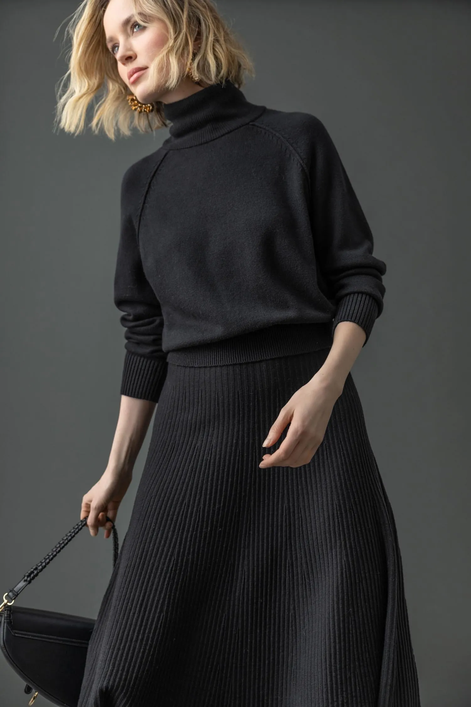 Flared Sweater Skirt