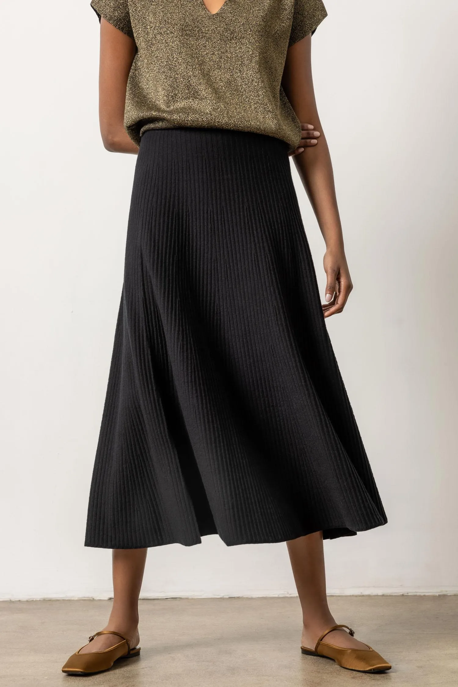 Flared Sweater Skirt