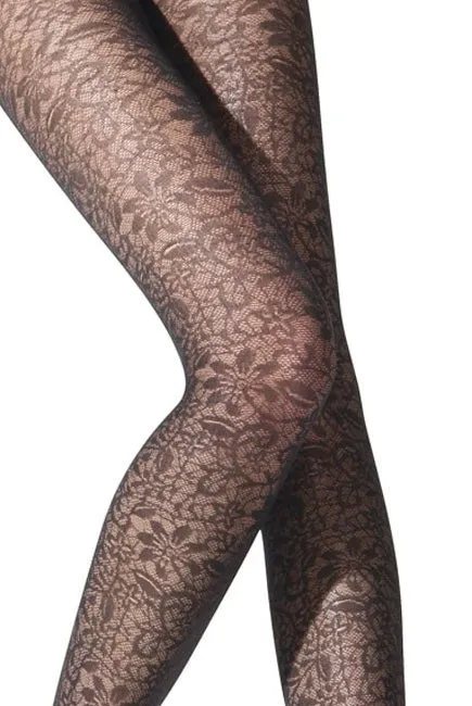 Franzoni Edonista Floral Semi Opaque Tights