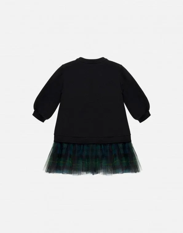 Girls Black Sweater Dress