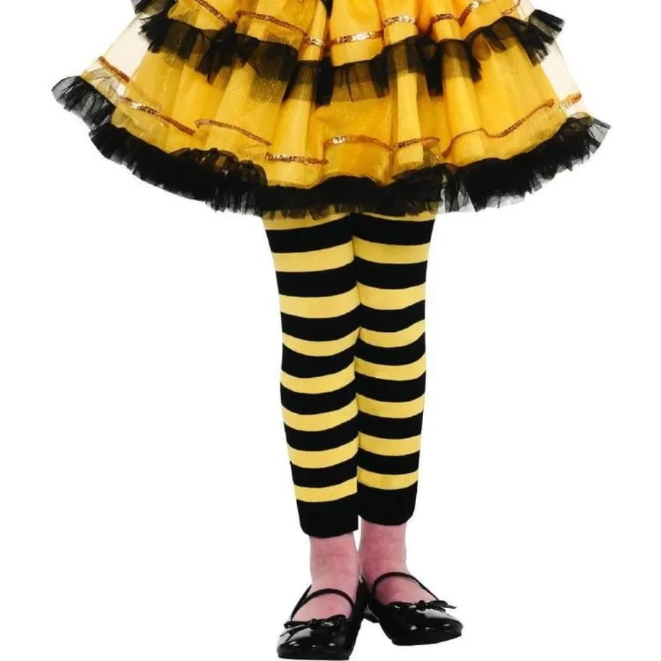 Girls Bumblebee Fairy FootlessTights