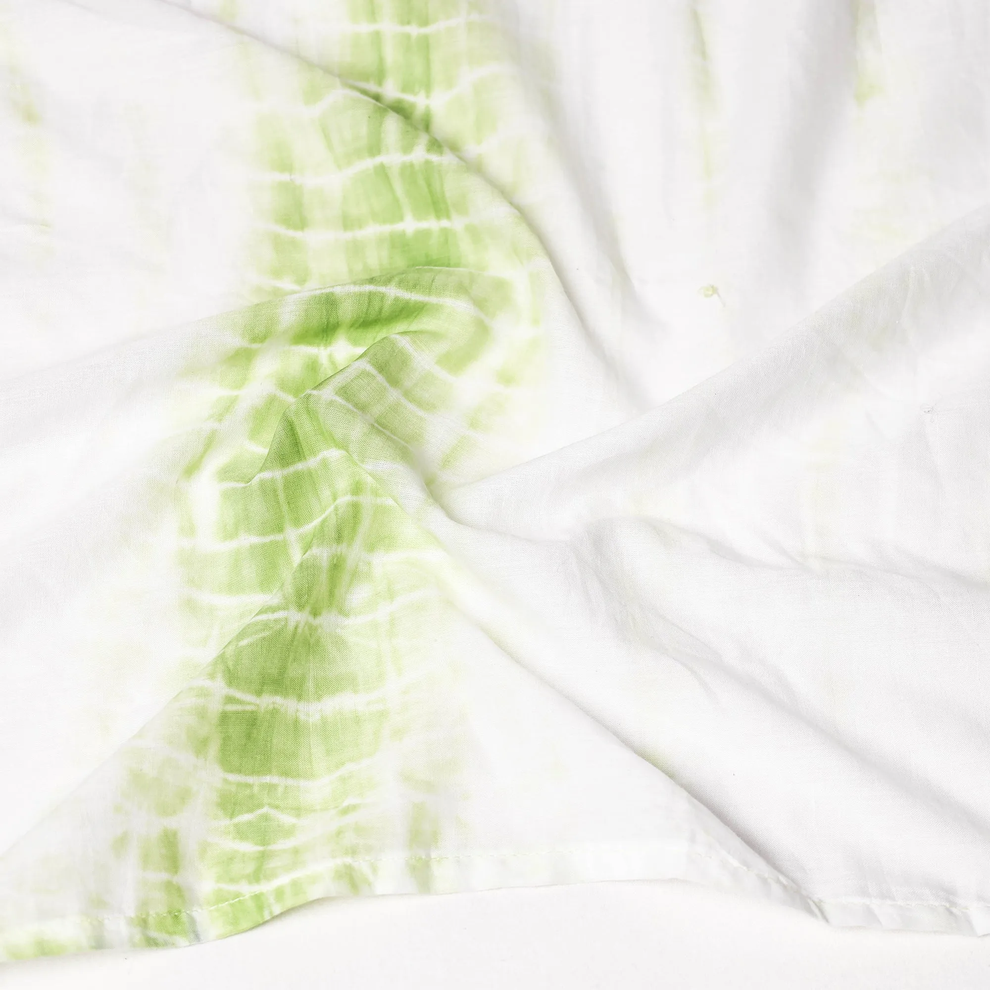 Green - Shibori Tie-Dye Cotton Scarf