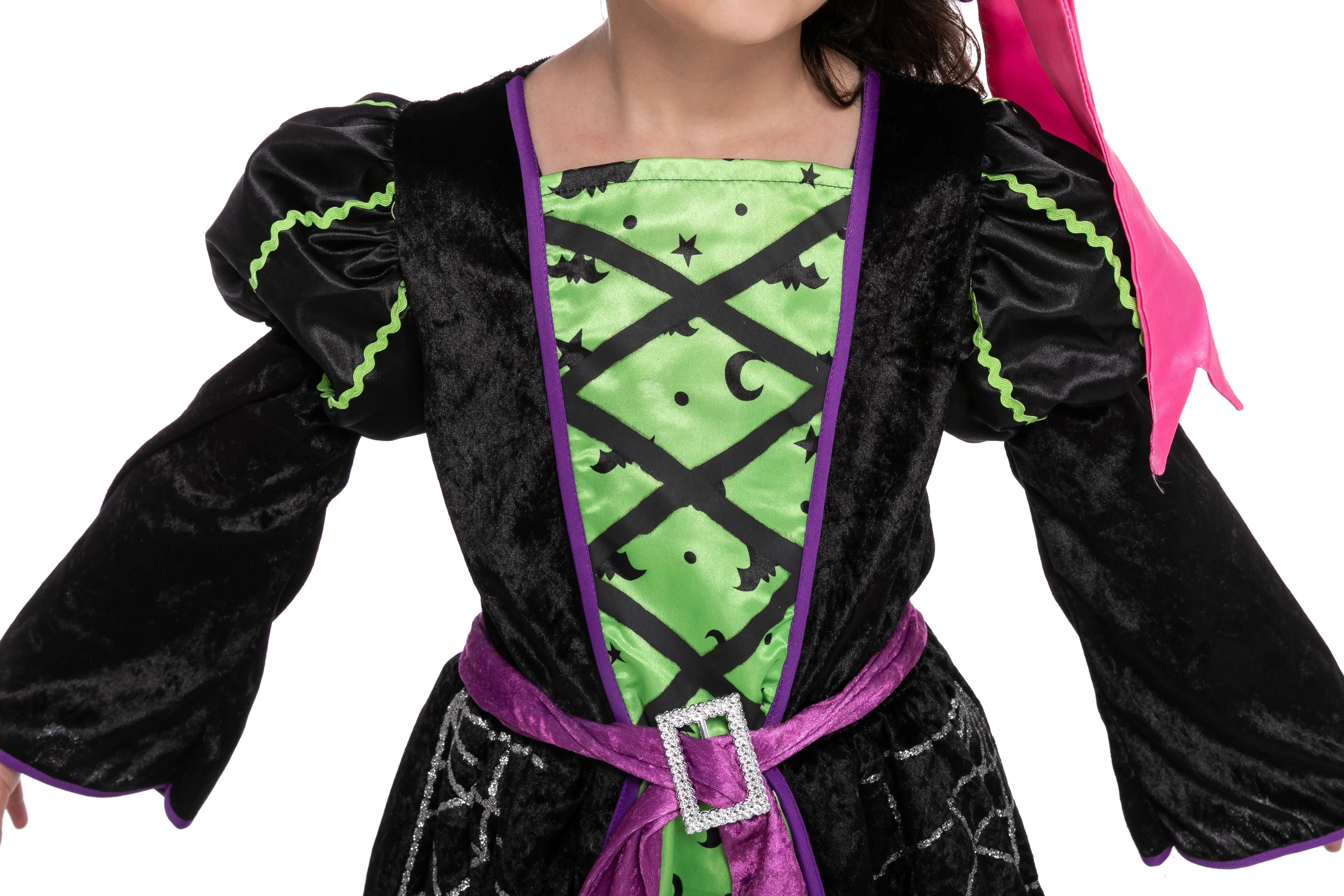 Green Witch Costume For Role Play Cosplay- Child