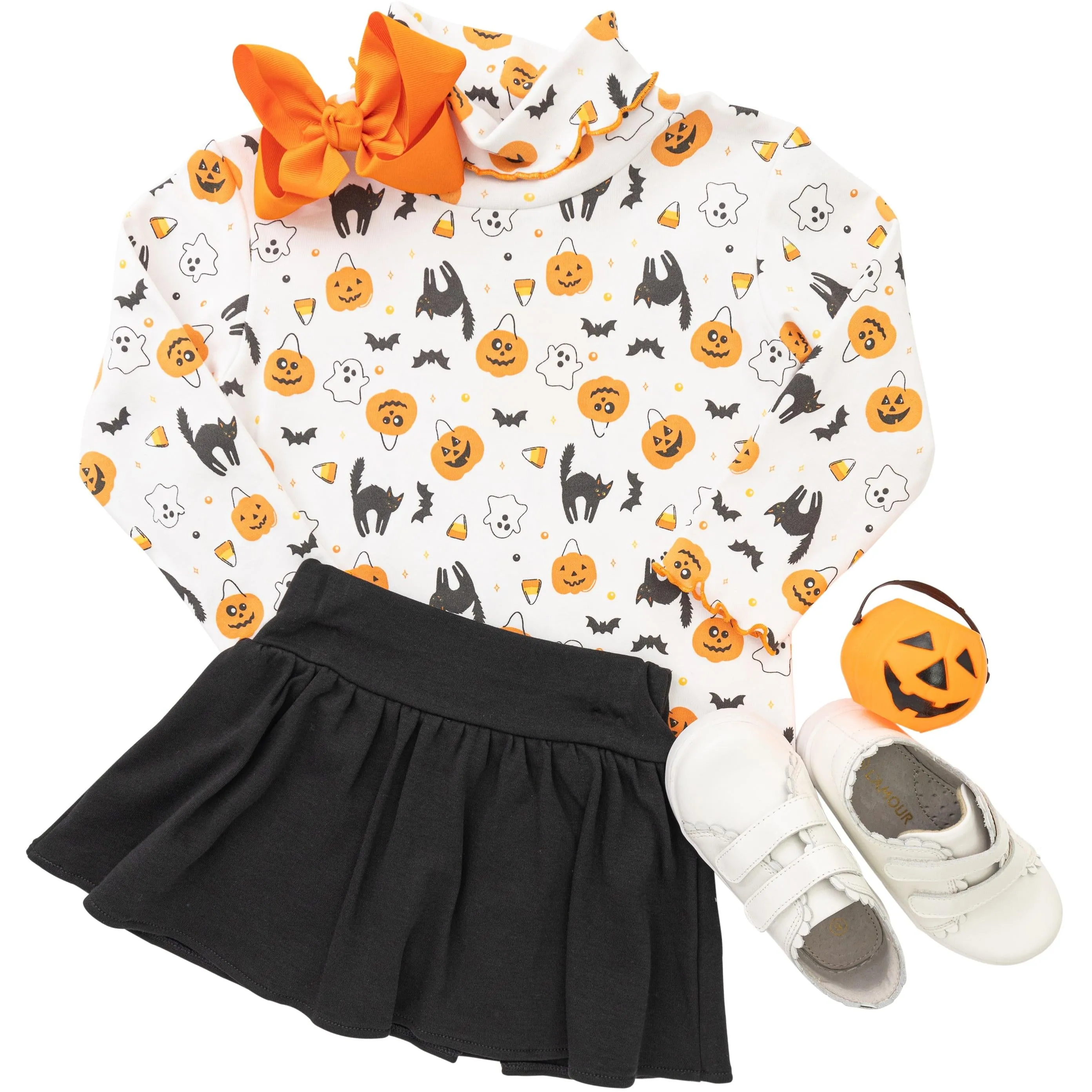 Halloween Print Turtleneck