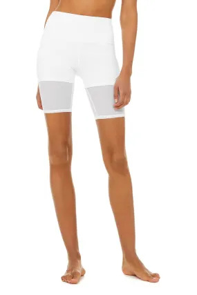 High-Waist Lavish Short - White