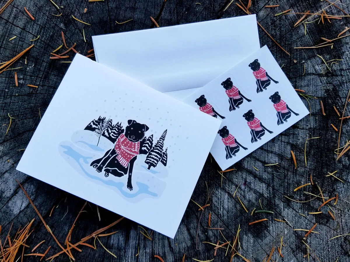 Holiday Adventure Dog | Greeting Card Set