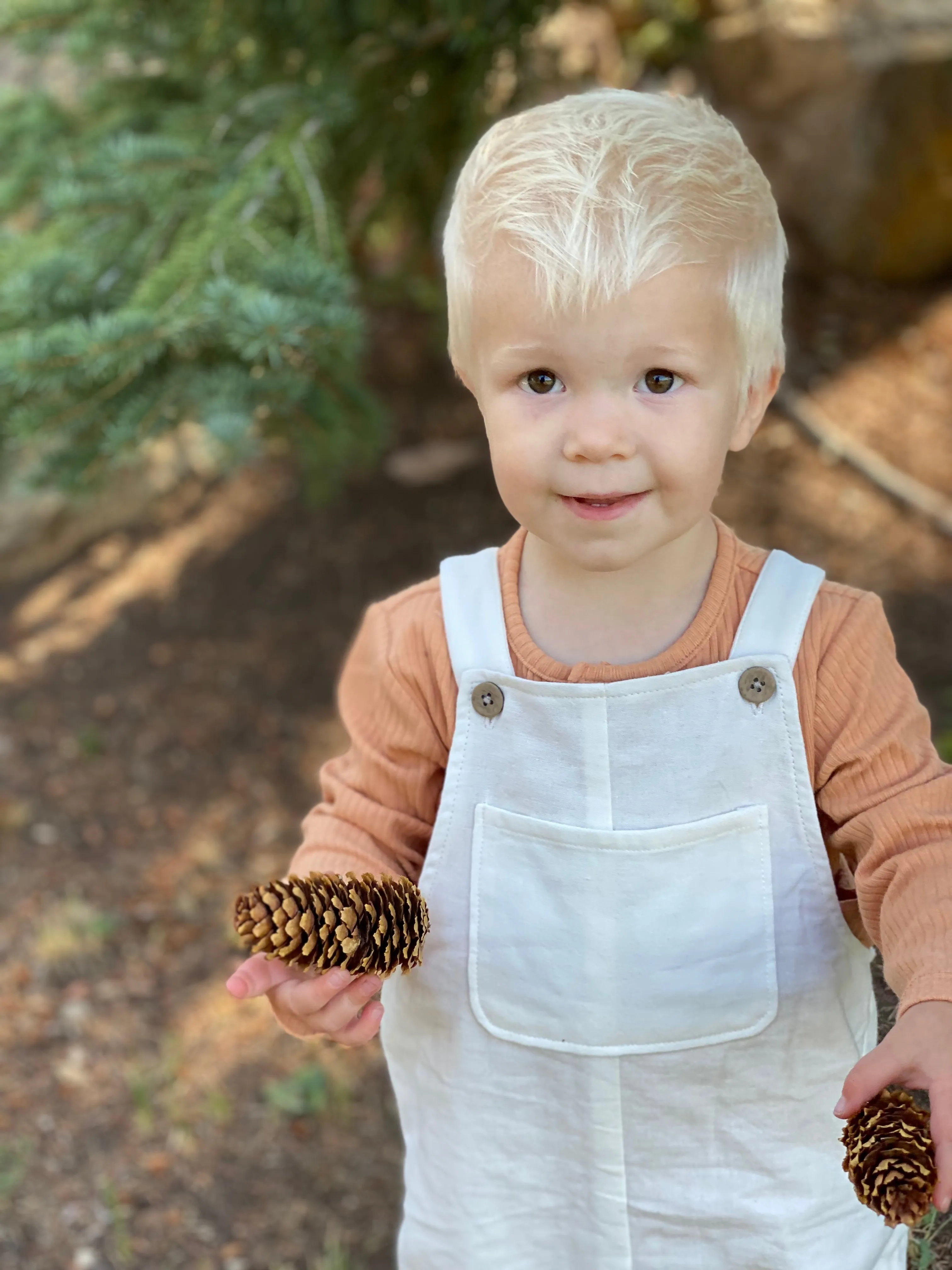 Jo overall in ivory