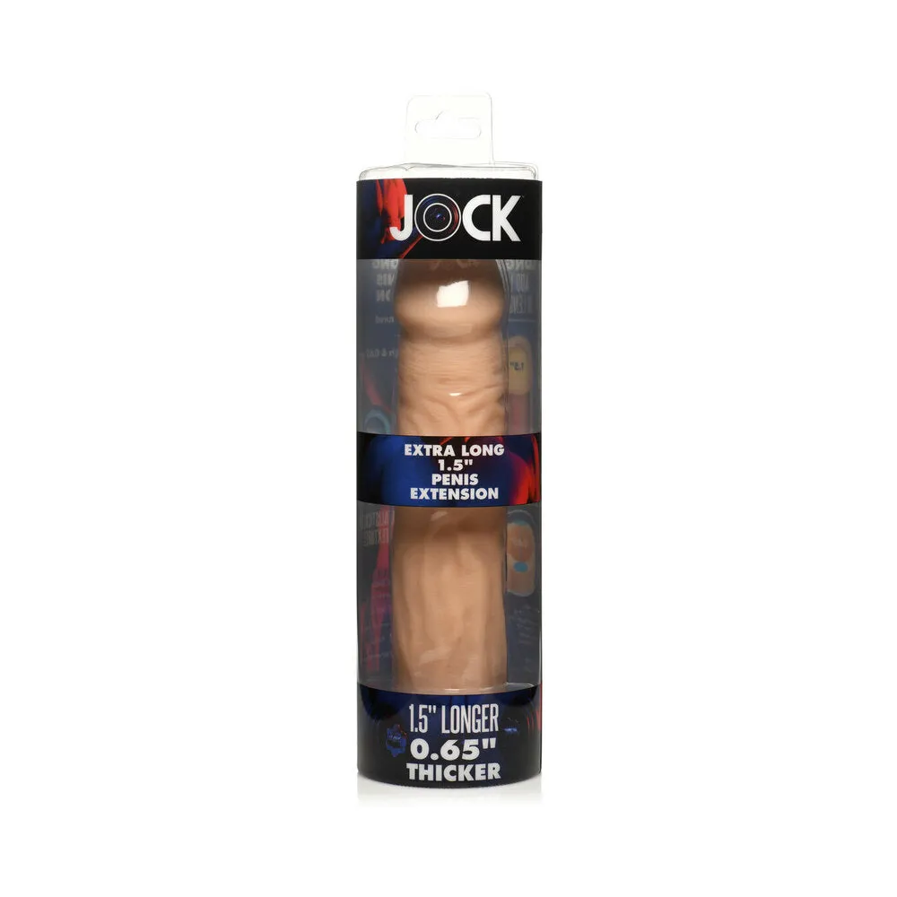 Jock Extra Long Penis Extension Sleeve 1.5 in. Light