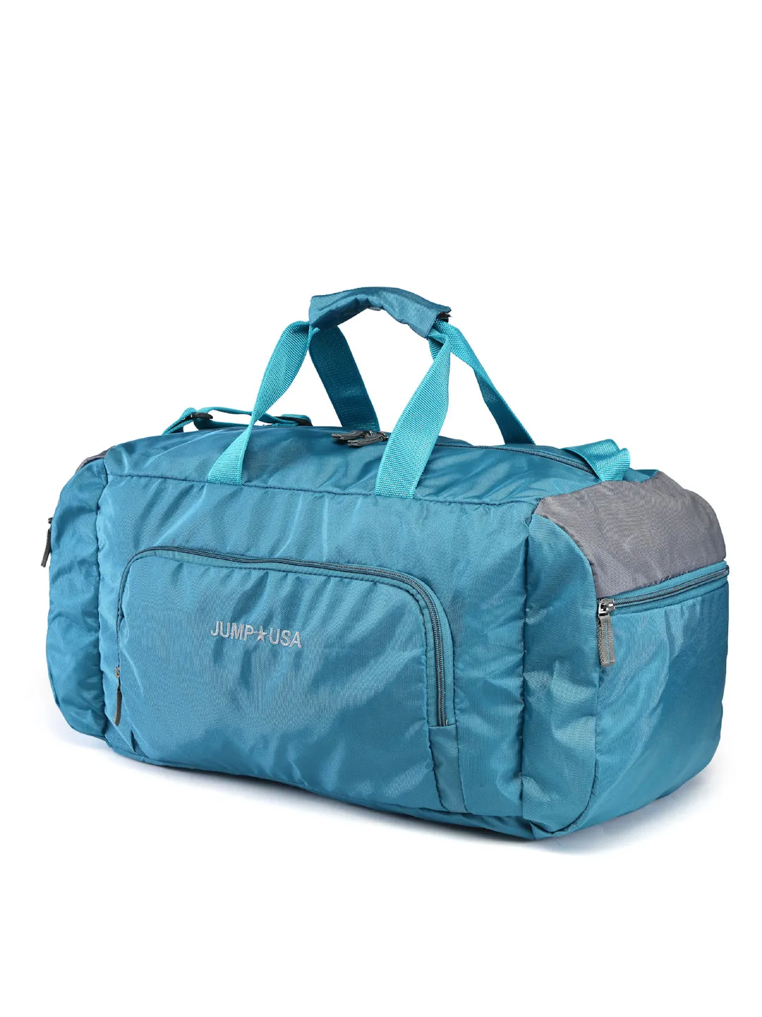 JUMP USA Unisex Sea Green Blue Solid Hand Duffle Bag