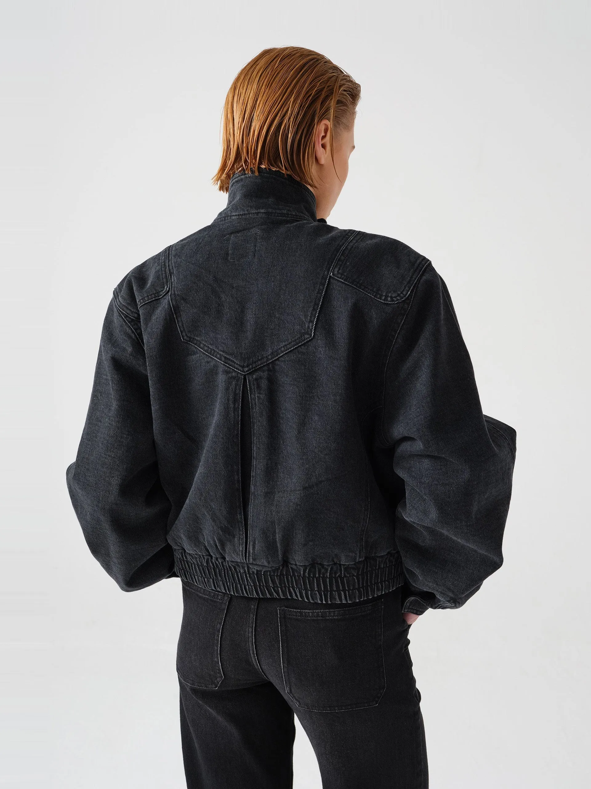 Juno jacket in washed black