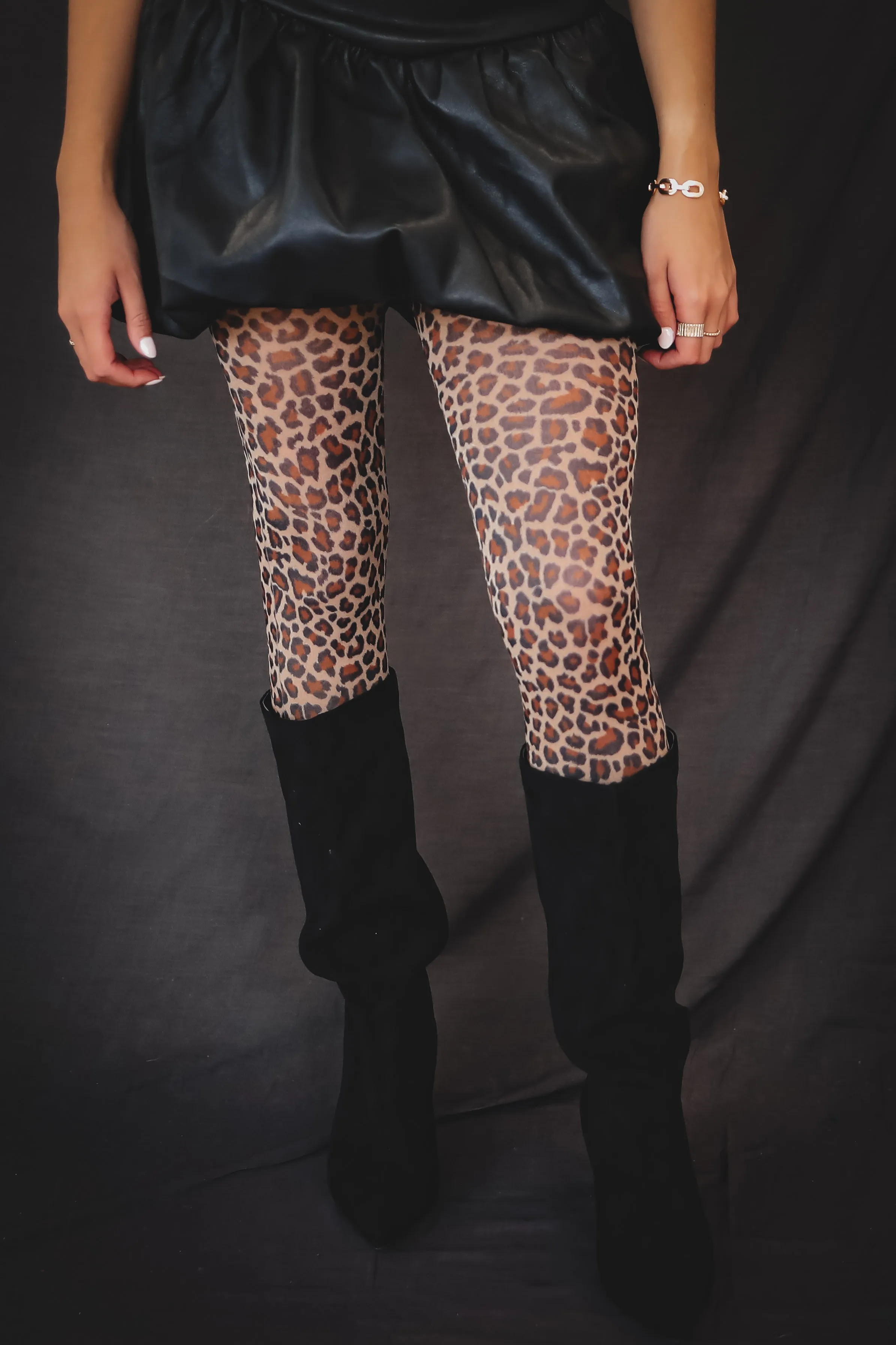 Just A Touch Of Leopard Tights