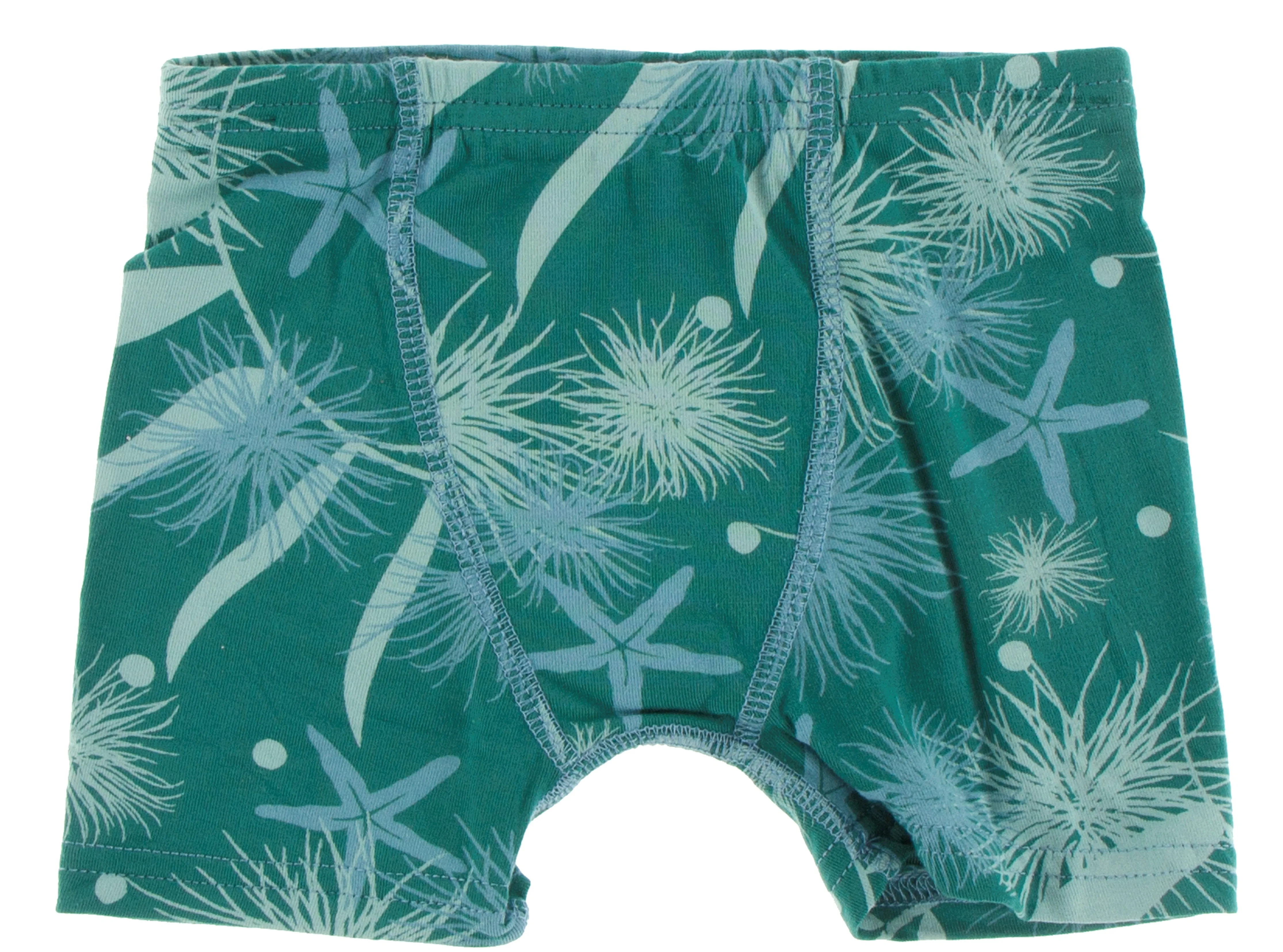 KicKee Pants Blue Moon Crab Family & Ivy Sea Garden Boxer Briefs Set