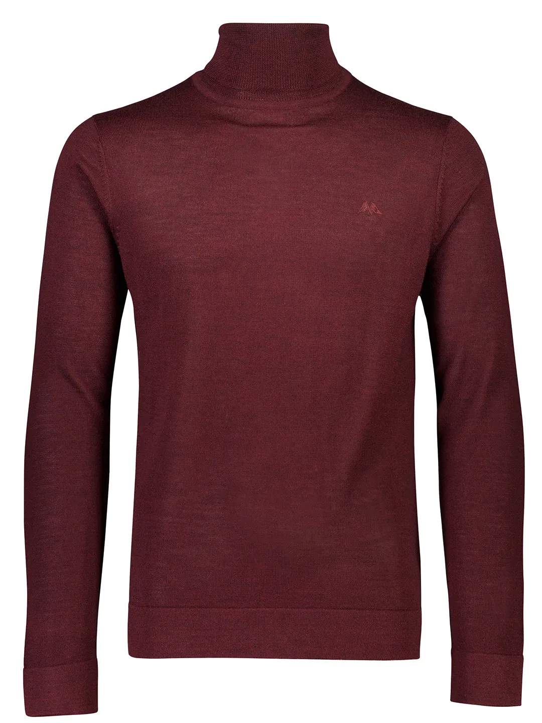 Lindbergh Men Maroon Solid Sweater