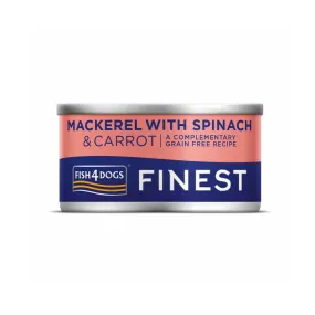 Mackerel With Spinach & Carrot Dog Can