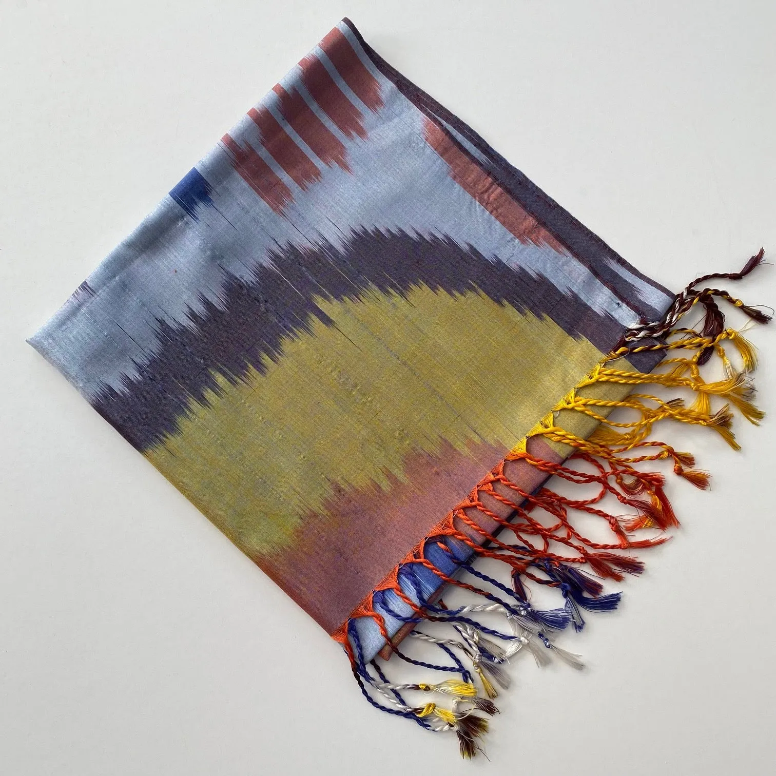 Melody - Pure Silk Hand Woven Ikat Scarf