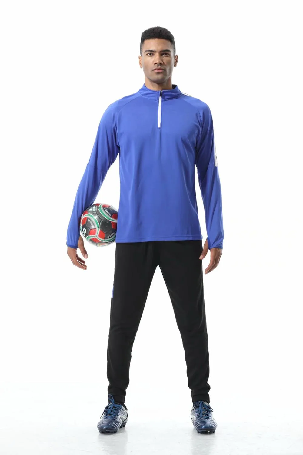 Men Sportswear Football Training Suits Soccer Sets Tracksuits Long Sleeve Jerseys Football Team Uniform Sports Running Kit