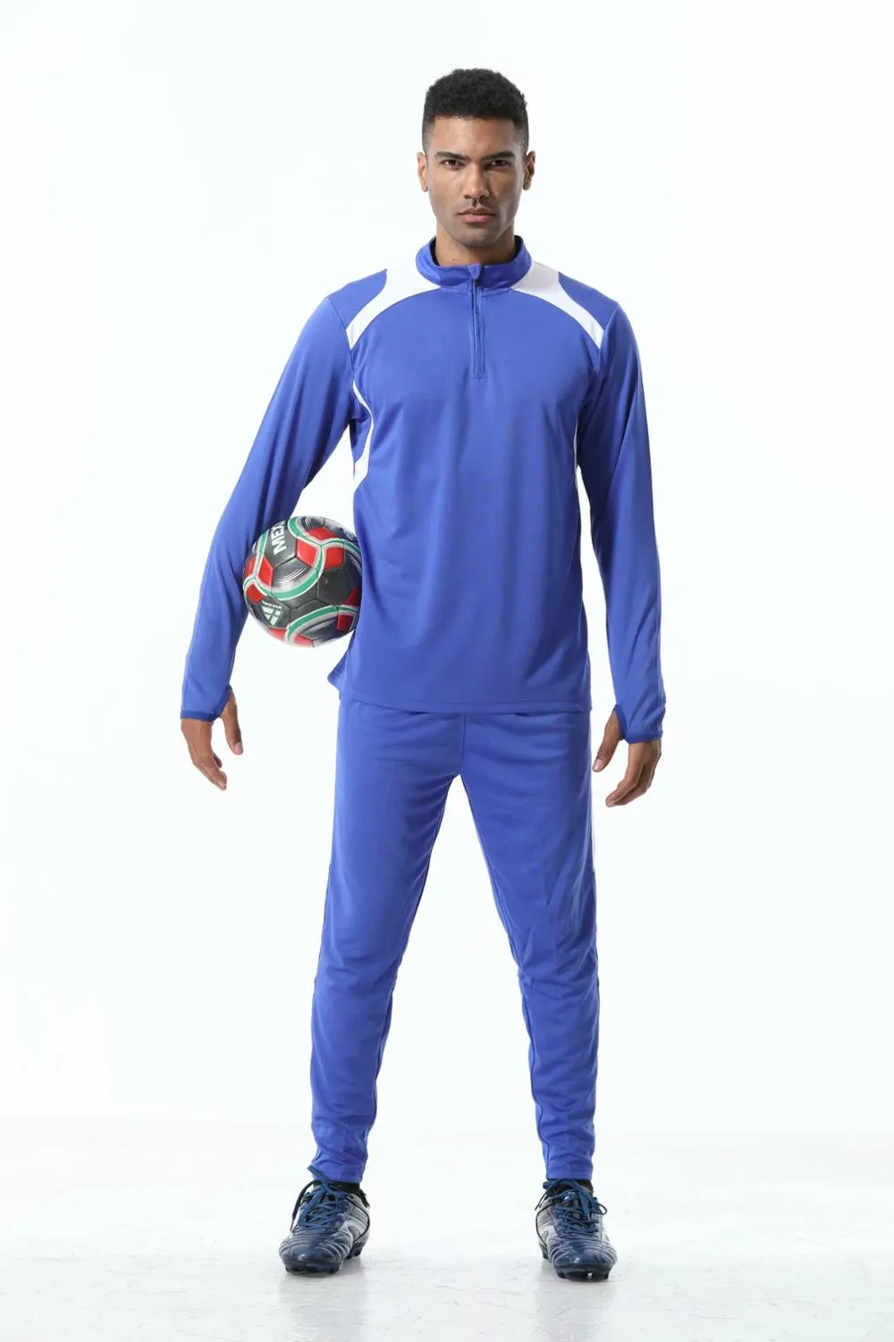 Men Sportswear Football Training Suits Soccer Sets Tracksuits Long Sleeve Jerseys Football Team Uniform Sports Running Kit