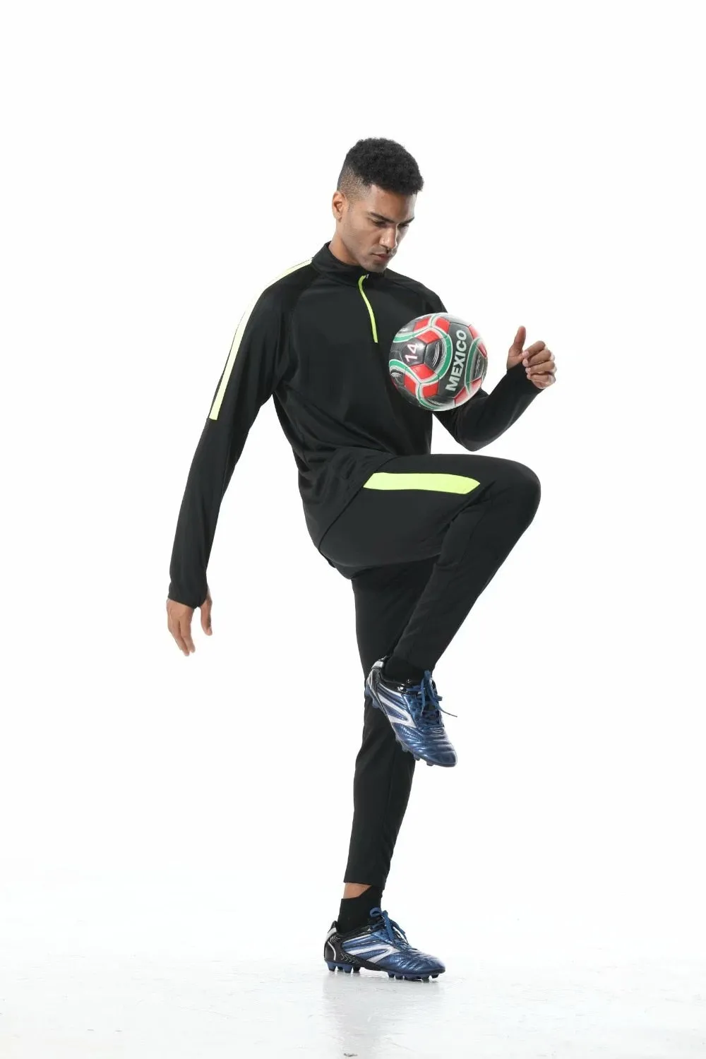 Men Sportswear Football Training Suits Soccer Sets Tracksuits Long Sleeve Jerseys Football Team Uniform Sports Running Kit