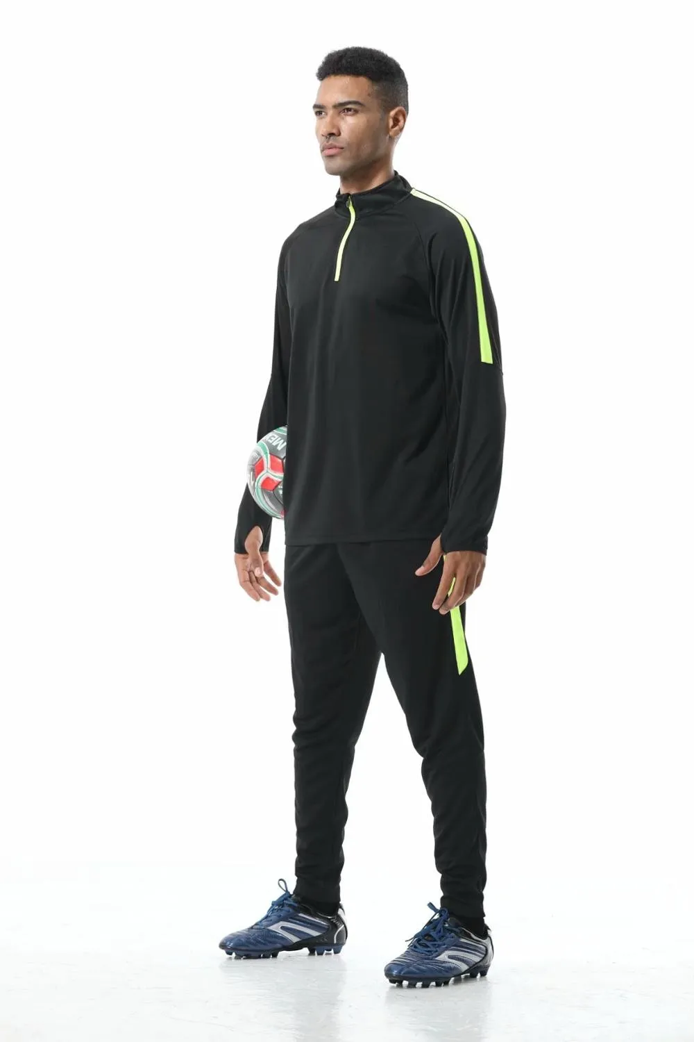 Men Sportswear Football Training Suits Soccer Sets Tracksuits Long Sleeve Jerseys Football Team Uniform Sports Running Kit