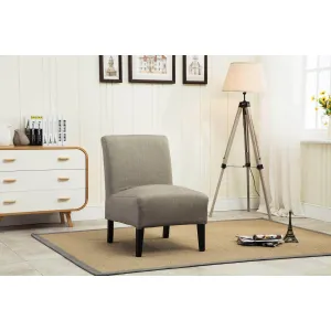 Nadine Slipper Accent Chair in Grey