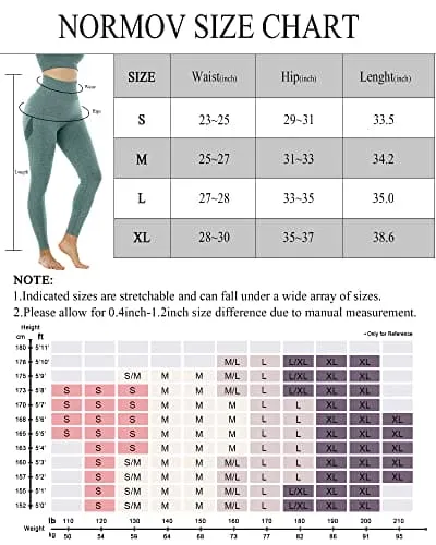 NORMOV Butt Lifting Workout Leggings for Women,Seamless High Waist Gym Yoga Pants Forest Green