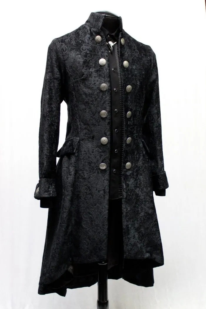 ORDER OF THE DRAGON COAT - BLACK VELVET BROCADE