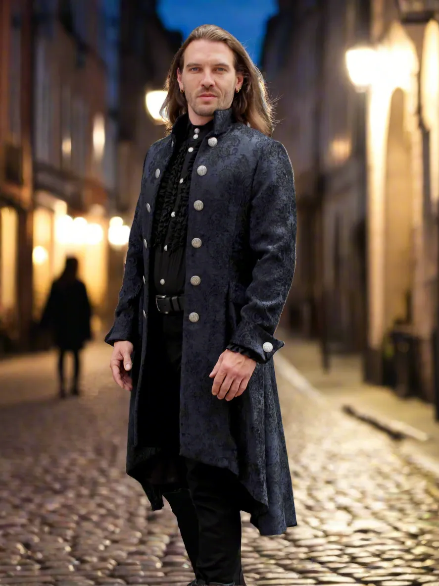 ORDER OF THE DRAGON COAT - BLACK VELVET BROCADE