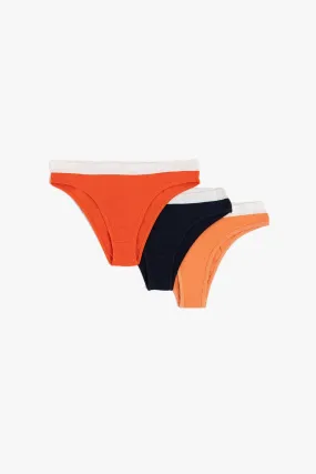 Pack of 3 Colored Thong Panties