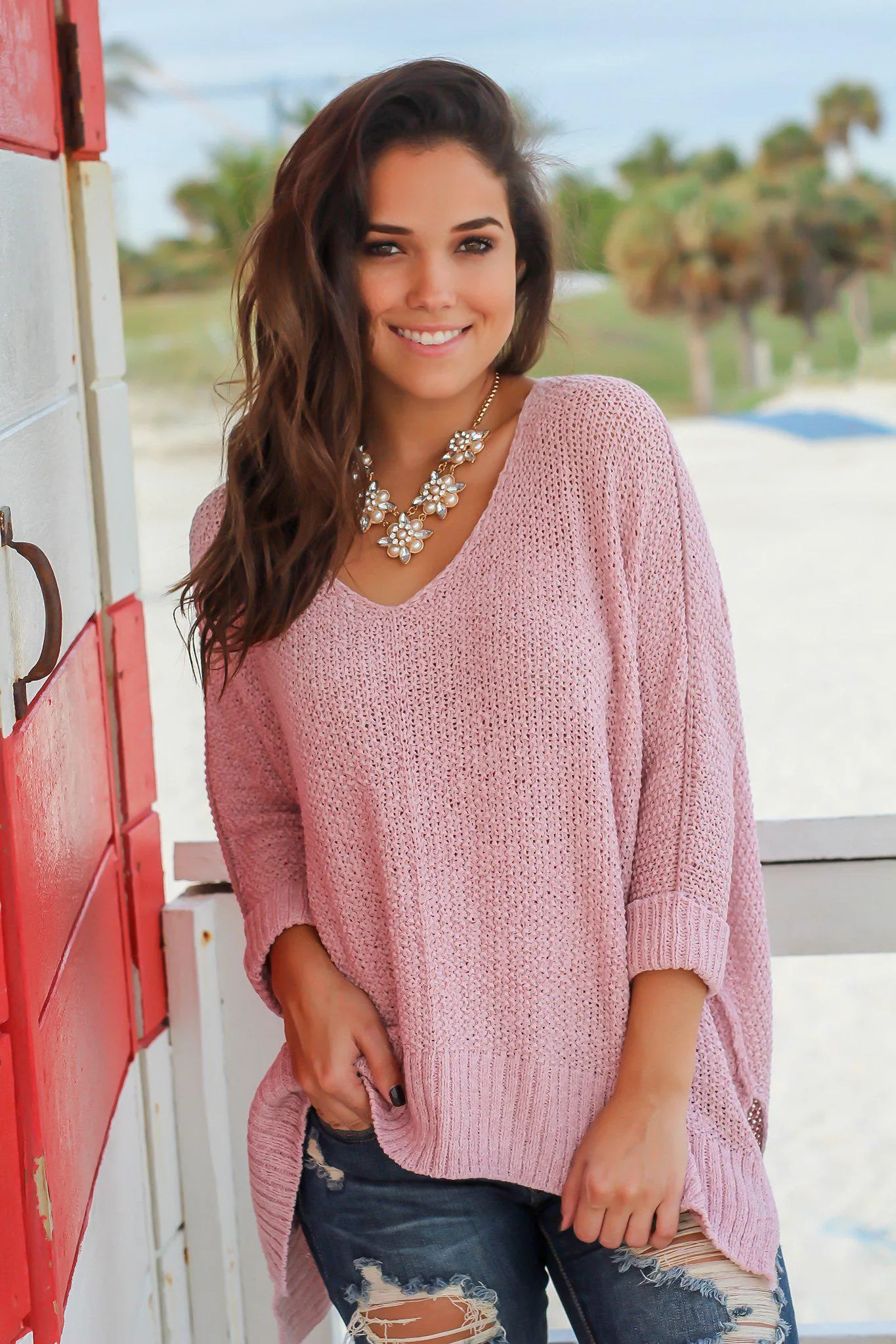 Pink Knit Sweater