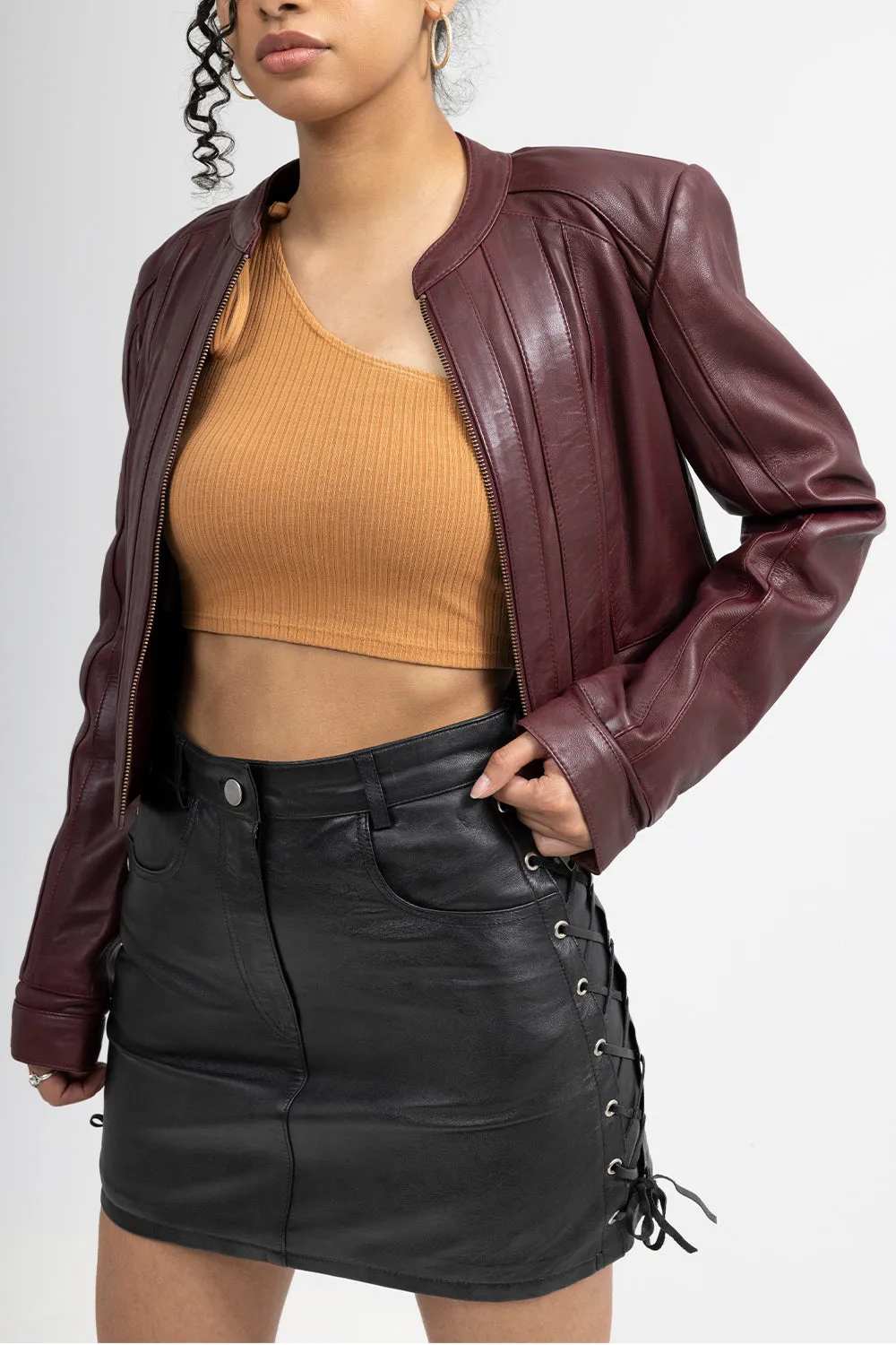 Pixie Womens Fashion Leather Jacket