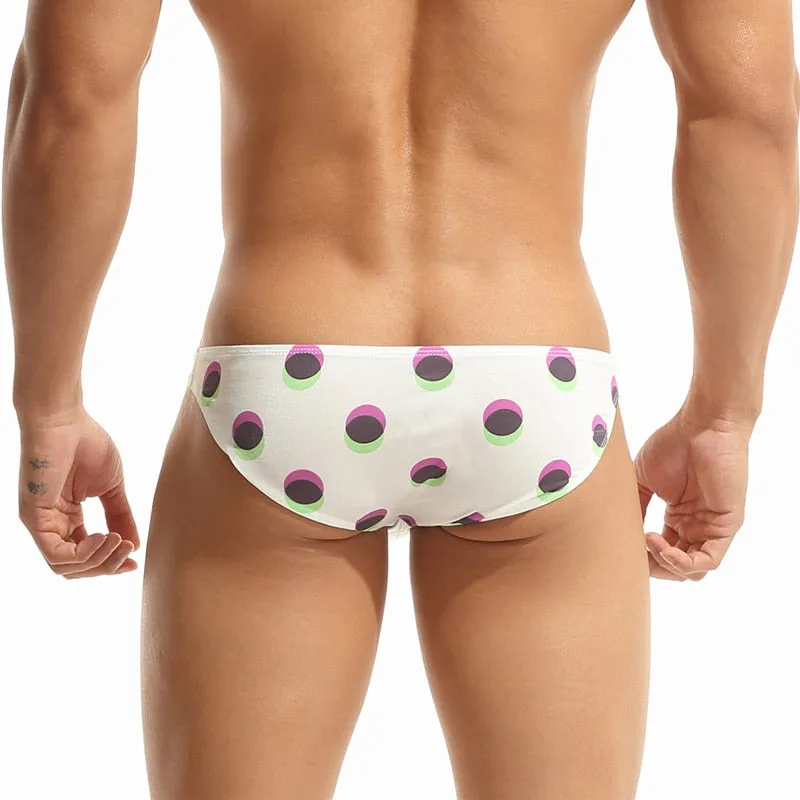 Polyester Low Waist Geometric Brief