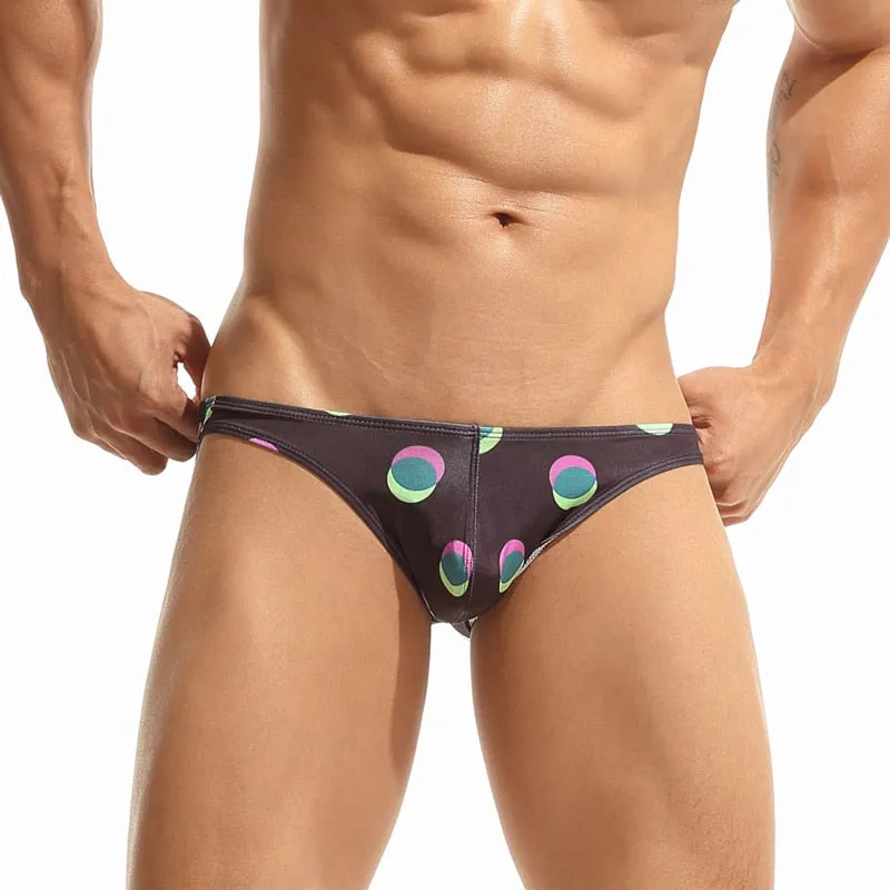 Polyester Low Waist Geometric Brief