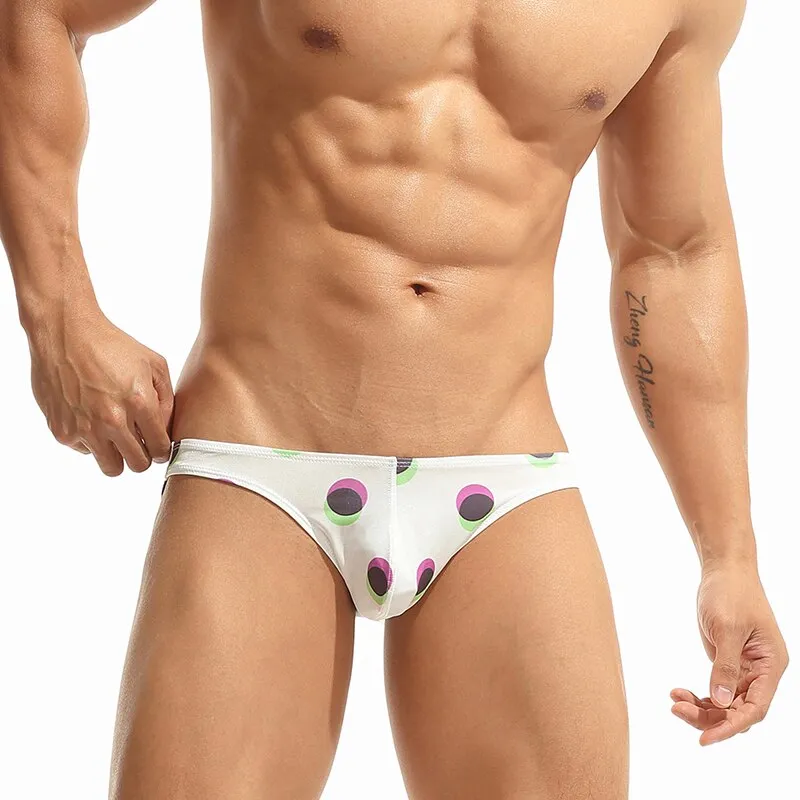 Polyester Low Waist Geometric Brief