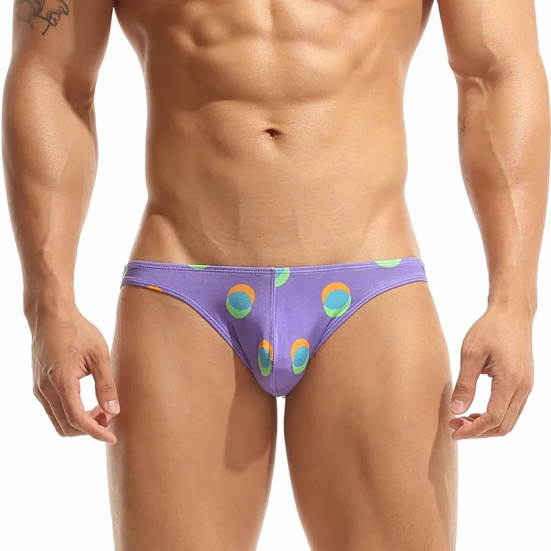 Polyester Low Waist Geometric Brief