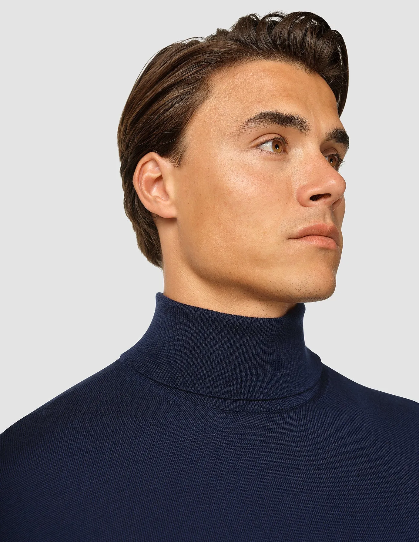 Premium Merino Turtleneck Navy