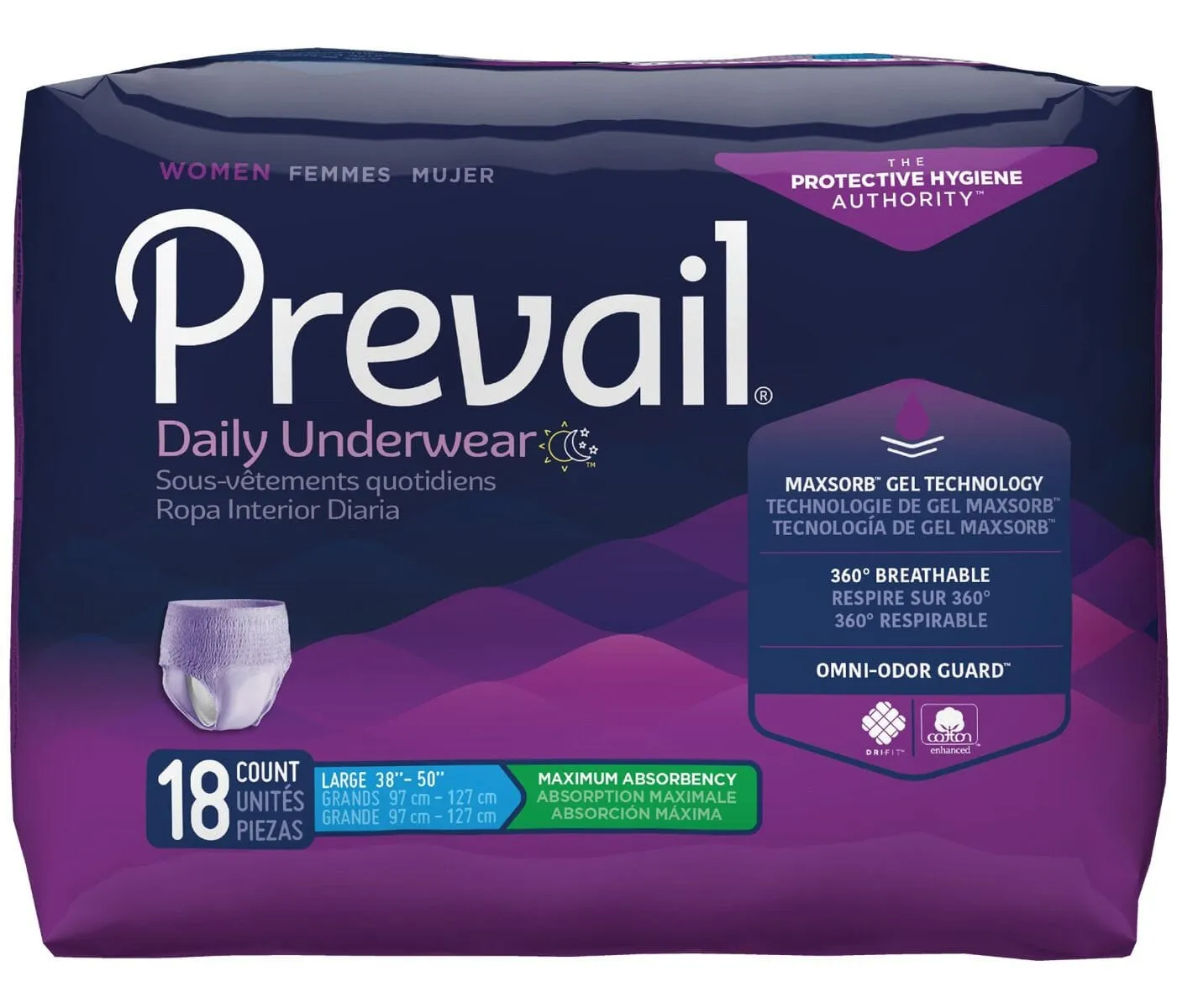 Prevail Protective Underwear For Women - Maximum Absorbency