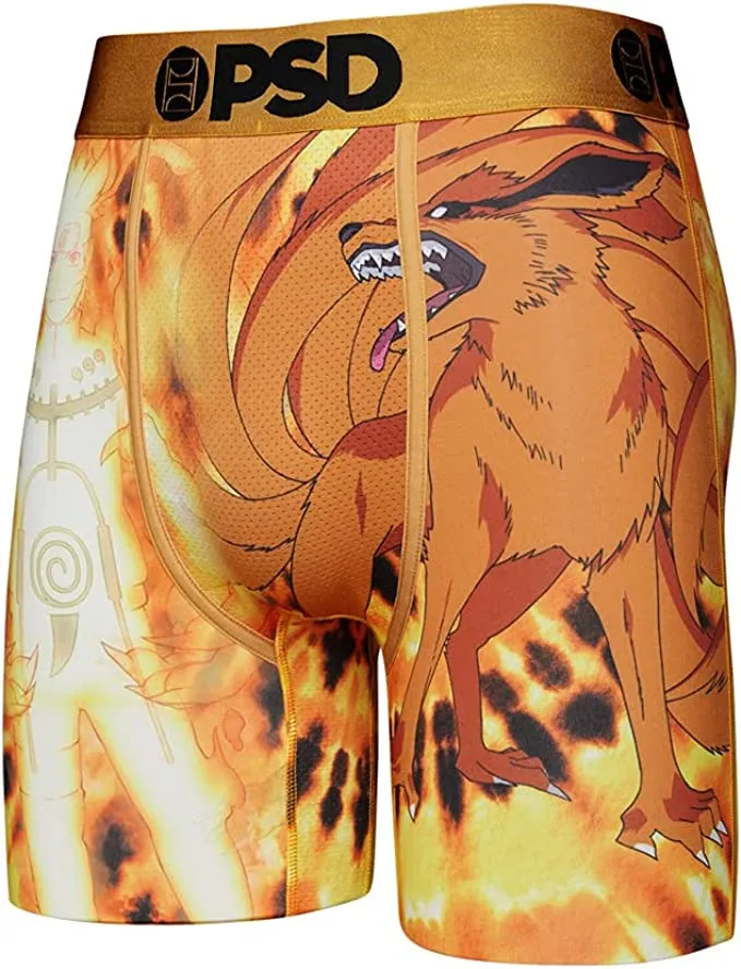 PSD Men's Naruto 9 Tails Tie Die Boxer Briefs