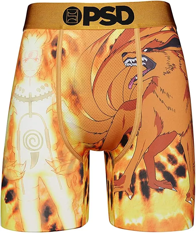 PSD Men's Naruto 9 Tails Tie Die Boxer Briefs