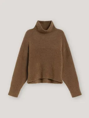 Pullover SOSUE Fluffy Turtle Marone