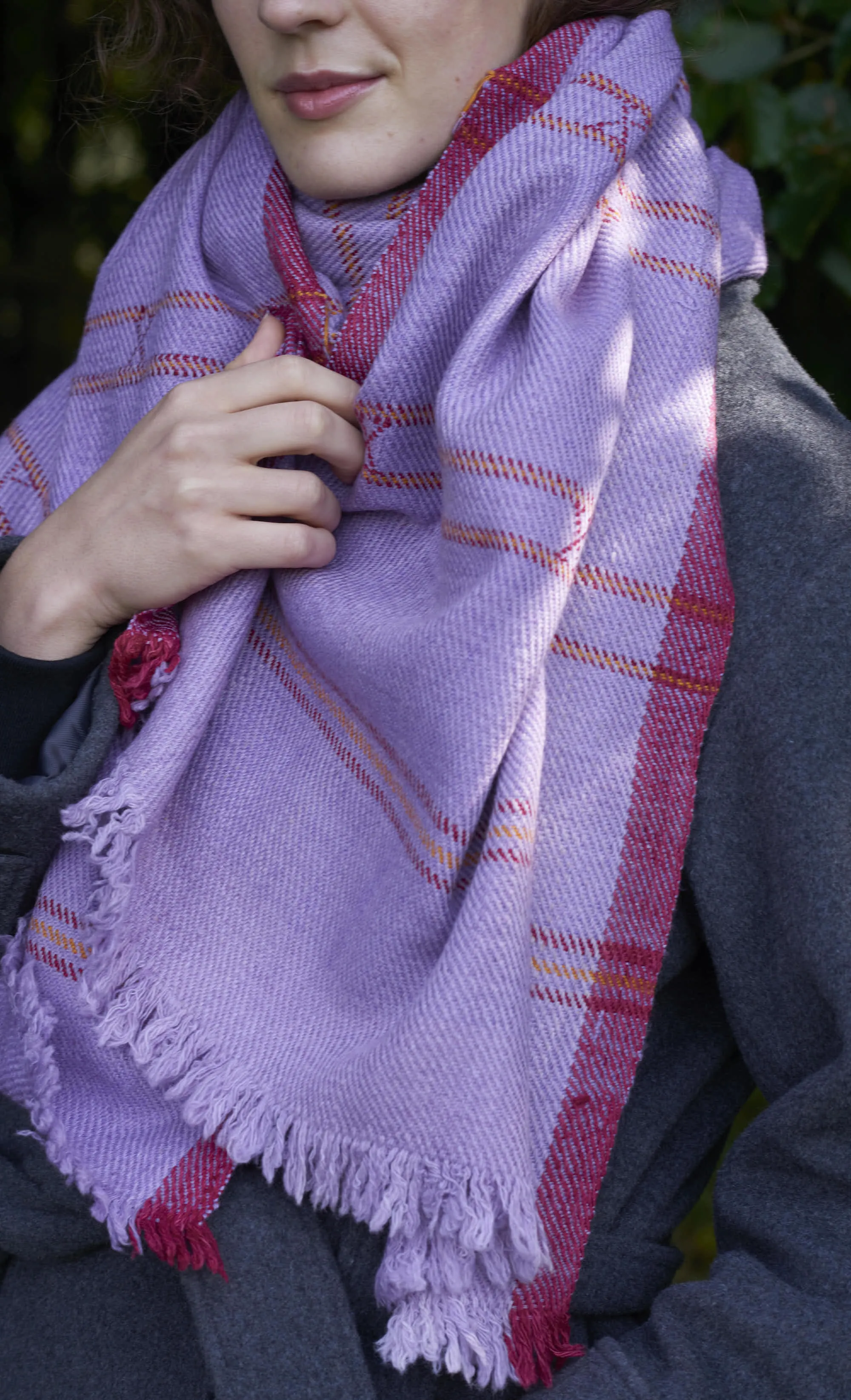 Pure wool Scarf | Mauve