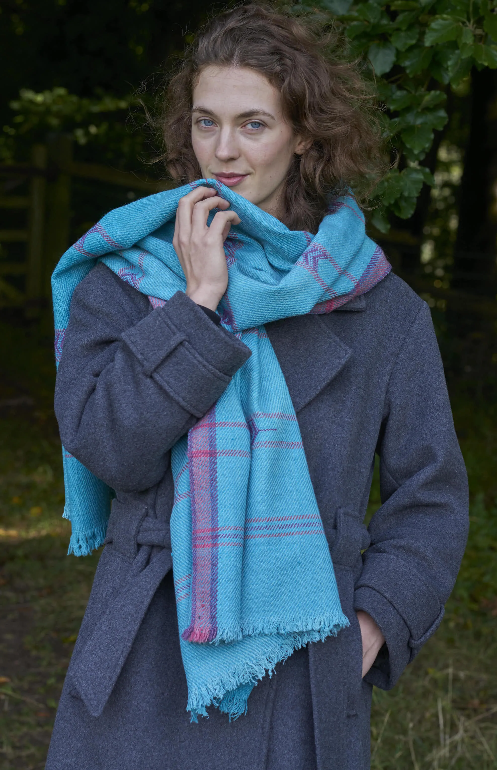 Pure wool Scarf | Turquoise