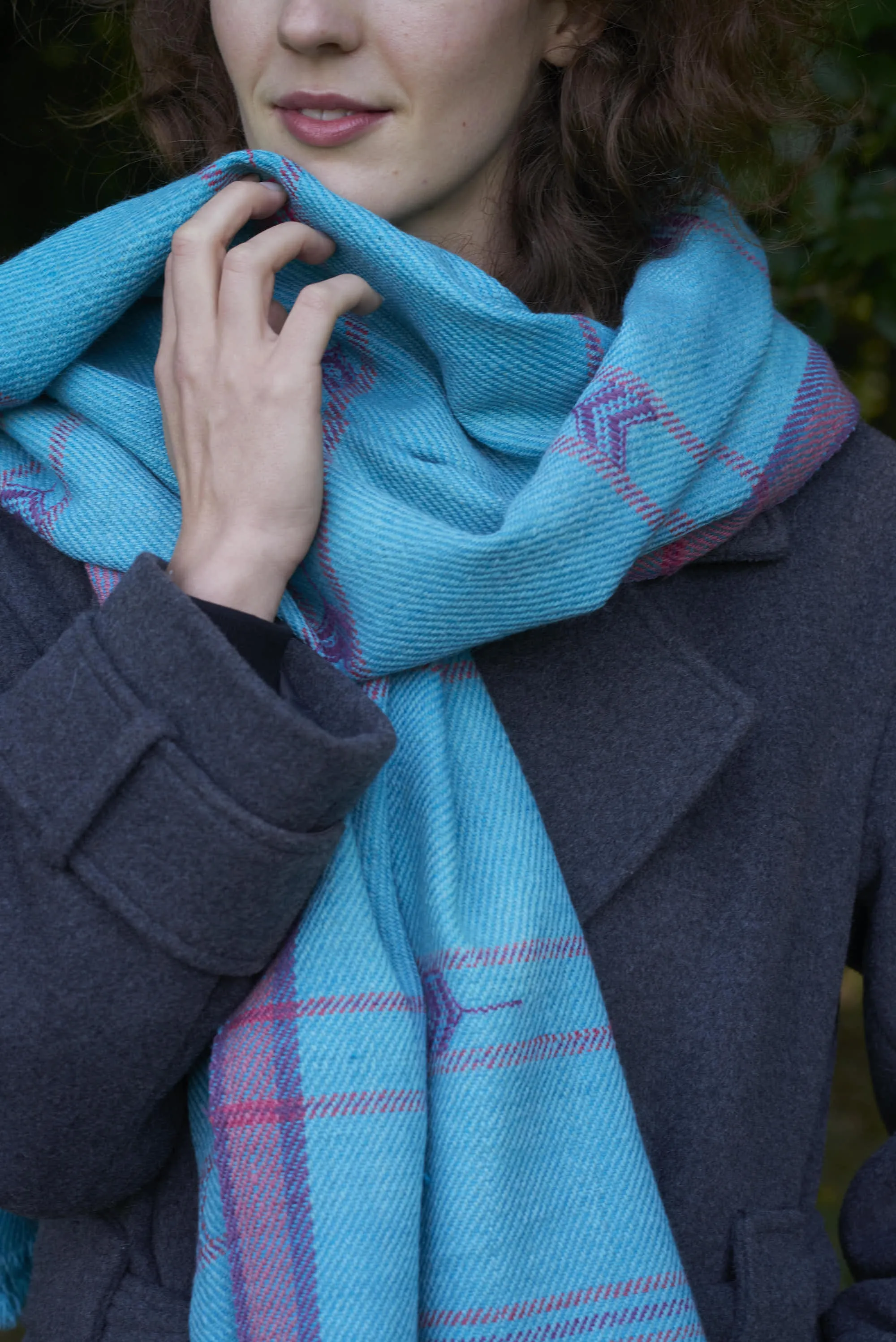 Pure wool Scarf | Turquoise