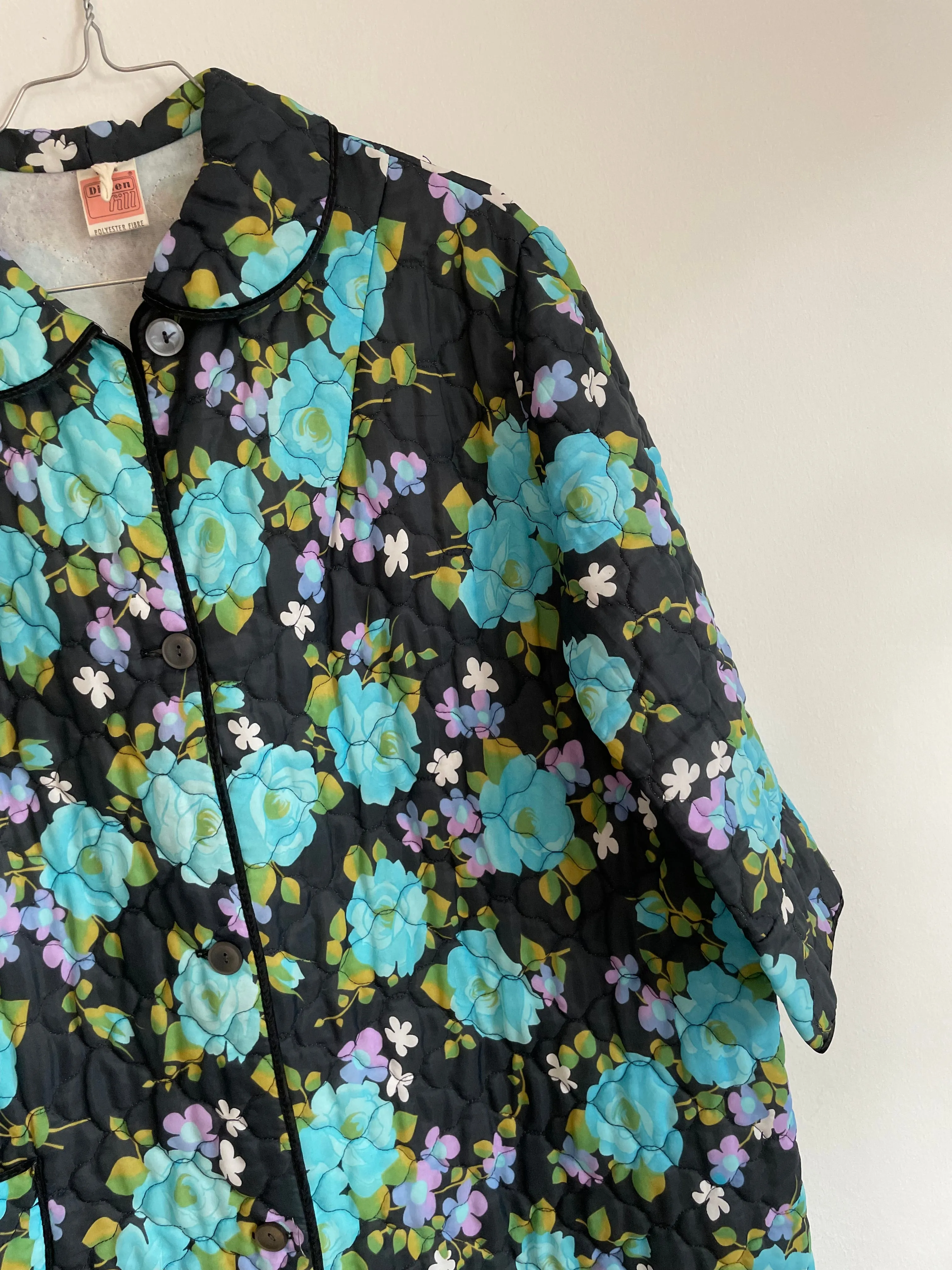 Quilted Robe Floral Print