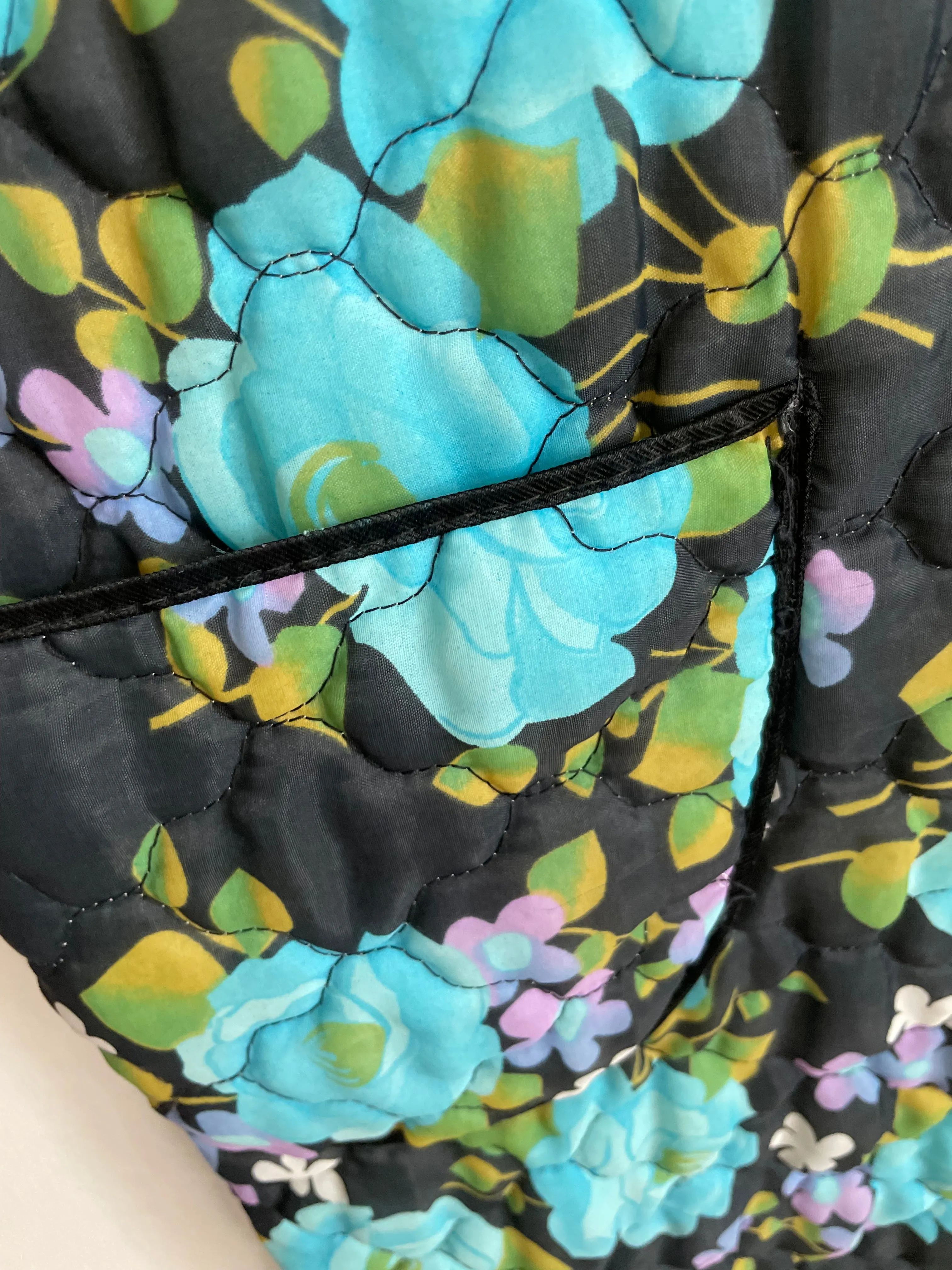 Quilted Robe Floral Print