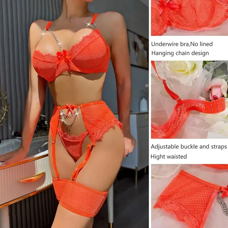 "Sultry Clarissa Lingerie Set for Women"