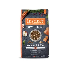 Raw Boost Grain-Free Recipe Kibble   Raw Dog Dry Food- Salmon