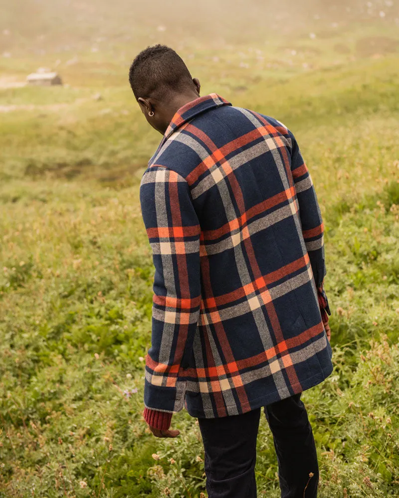 Recycled Plaid Coat