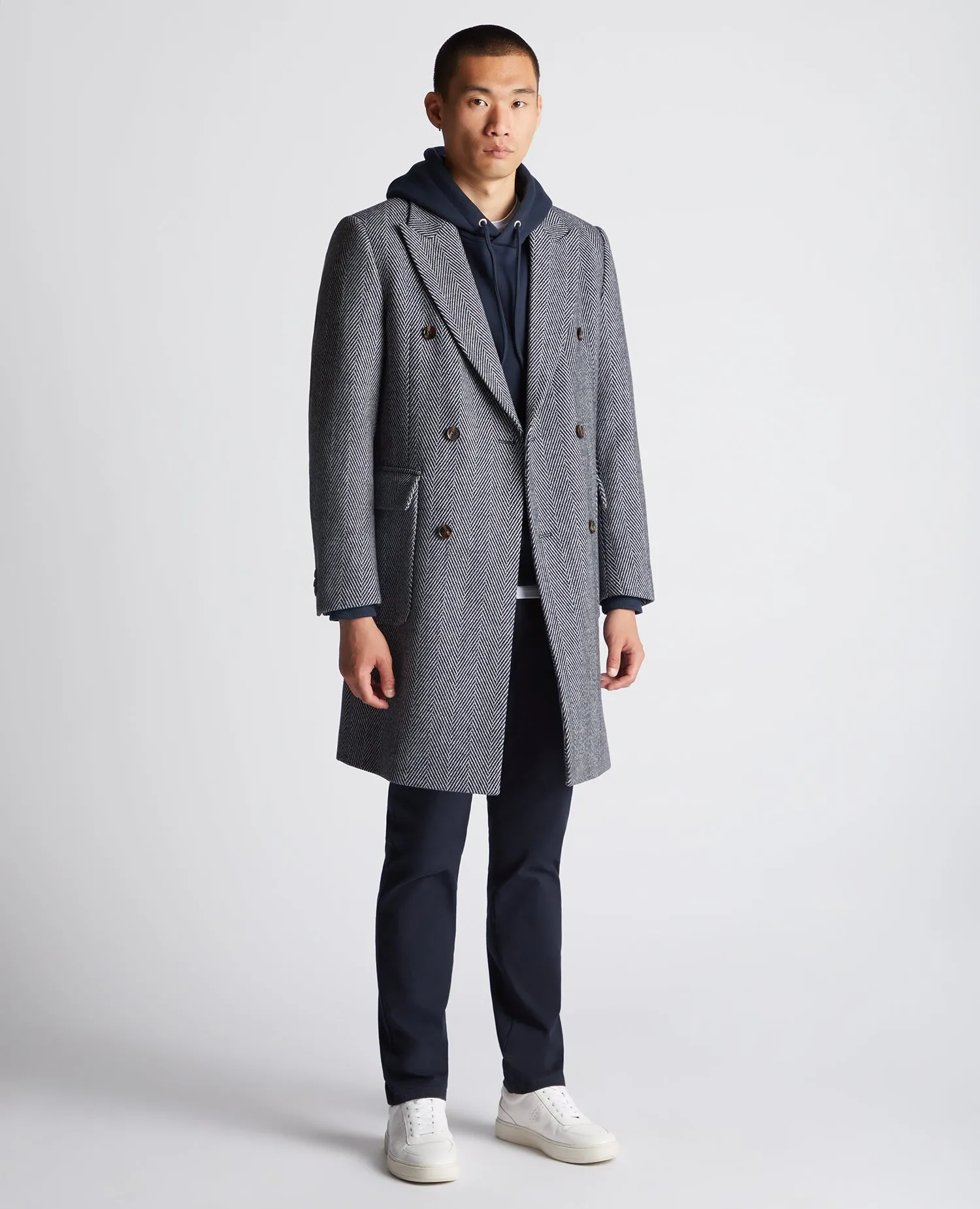 Regular Fit Wool-Mix Tailored Coat