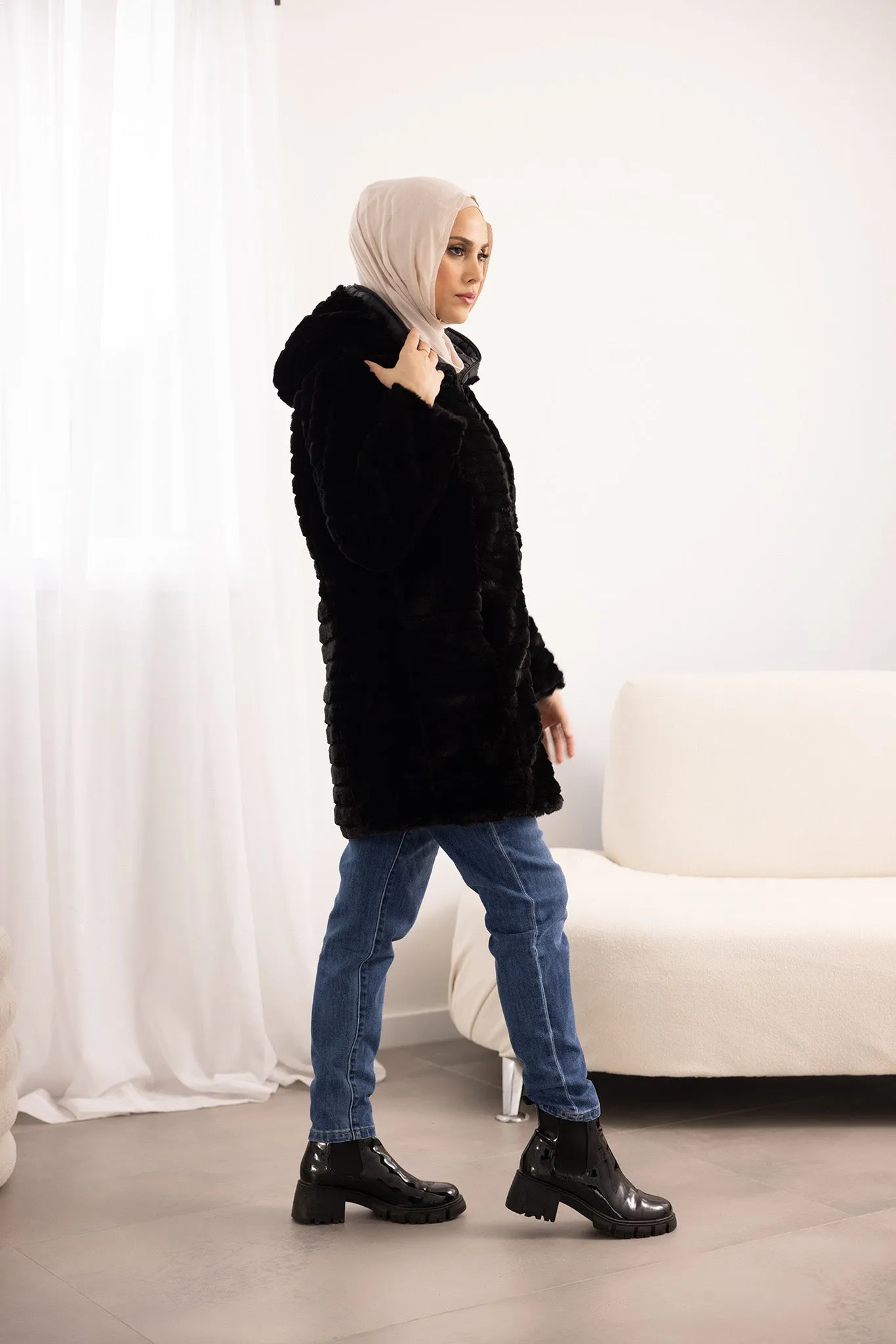 Reversible Fur Coat